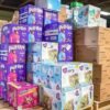 Bulk diapers pallet for sale